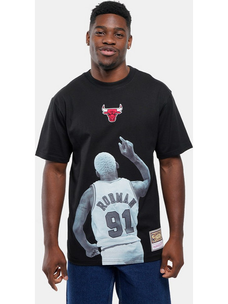 Mitchell & Ness NBA Legends Player Dennis Rodman Chicago Bulls Ανδρικό T-Shirt SS17934-CBUBLCK Black