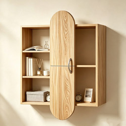 Ραφιέρα τοίχου Jonna pakoworld sonoma MDF 60x10x80εκ - PAKOWORLD