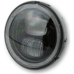 HIGHSIDER pro 5 3/4 Inch Main Headlight Insert Type 7 LED Black With Parking Light Ring, Round, E-Approved