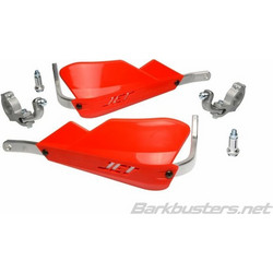 BARKBUSTERS Jet Handguard Set Two Point Mount Tapered Red