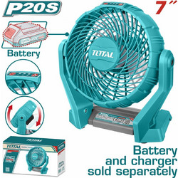TOTAL ΑΝΕΜΙΣΤΗΡΑΣ ΡΕΥΜΑΤΟΣ & ΜΠΑΤ. Li-ion 20V / 7" ΧΩΡΙΣ ΜΠΑΤΑΡΙΑ & ΦΟΡΤΙΣΤΗ (TFALI2007)