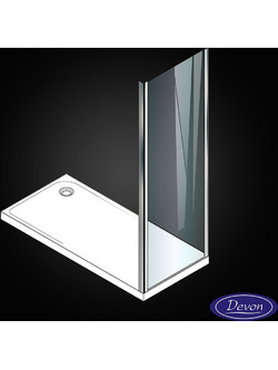 S.PANEL 80 (78,5-80εκ) DEVON ELLI CLEAN-GLASS CHROME