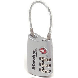 Master Lock 4688EURD - Λουκέτο αποσκευών συνδυασμού 3 ψηφίων ειδικό για ΗΠΑ (TSA)