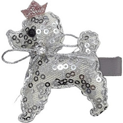 Κοκκαλάκι Μαλλιών Dog Silver