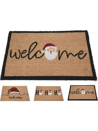 ΧΡΙΣΤΟΥΓΕΝΝΙΑΤΙΚΟ ΠΑΤΑΚΙ ΕΞΩΠΟΡΤΑΣ XMAS WELCOME SANTA 59X39CM