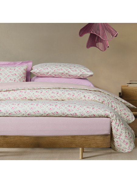 DAS HOME ΣΕΤ ΠΑΠΛΩΜΑΤΟΘΗΚΗ ΥΠΕΡΔΙΠΛΗ HAPPY FLANNEL 9700 ECRU, PINK 406009209700