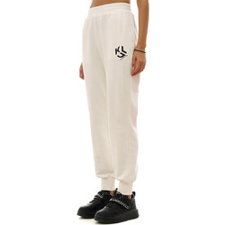 Karl Lagerfeld Jeans Monogram Γυναικείο Παντελόνι Φόρμας Cream B3W10023-2OO