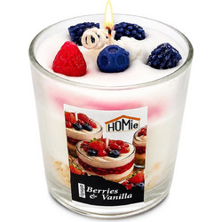 Homie Κερί Eπιδόρπιο Berries & Βανίλια 180gr