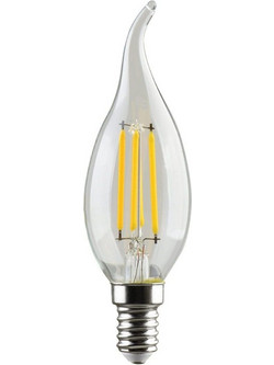 REDLED Rp Κερί Τσουνί - 6W/E14/3000K/230V/Διάφανο-Filament 2.0