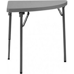Catering Corner Τραπέζι Πτυσσόμενο Μεταλλικό PP 75x75x74εκ Χρώμα Γκρι