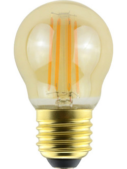 ΣΦΑΙΡΙΚΗ ΛΑΜΠΑ LED FILAMENT G45 ΜΠΑΛΑΚΙ E27 4.5W STEP DIM 3 ΒΗΜΑΤΩΝ ΜΕΛΙ (AMBER) ΘΕΡΜΟ ΛΕΥΚΟ 2500K 423LM / ALINK45WWAMSD
