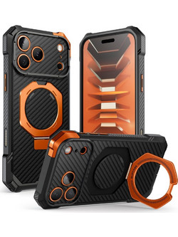 Supcase UB Grip Mag MagSafe Back Cover Aramid Black/Orange (iPhone 18 Pro Max / 17 Pro Max)