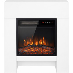 HOMCOM 820-541V90WT Επιδαπέδιο Ηλεκτρικό Τζάκι 1800W Μ75xΥ85xΒ25cm
