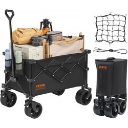 VEVOR Collapsible Folding Wagon Side-Opening Sofa Style-Large-550 lbs