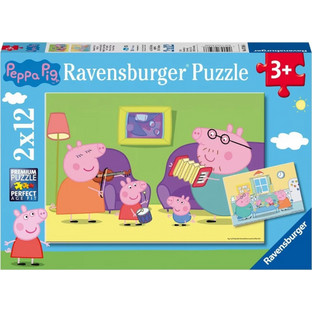 Παιδικό Puzzle Ravensburger Peppa το Γουρουνάκι 2x12 Κομμάτια