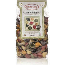 Πολύχρωμα Ζυμαρικά Λαχανικών Conchiglie Dalla Costa 500gr