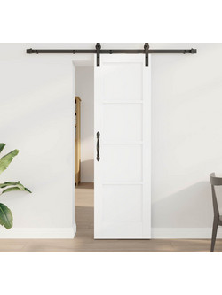 vidaXL Πόρτα Εσωτερική Συρόμενη Ξύλινη Λευκή 61x198.5cm 3449878