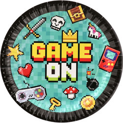 Χάρτινα Πιάτα Πάρτι Game On Σετ 6 Τεμαχίων 708160 (0029092)