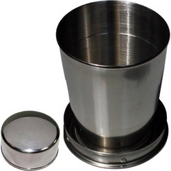 MFH Drinking Cup 150ml Telescope Stainless Steel