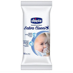Chicco Wipes Baby Protection Cleansing Action Ιδανικά Μαντηλάκια Αποστείρωσης Μίας Χρήσης για τον Καθαρισμό Πιπίλας & Θηλών 16 Τεμάχια