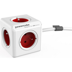 Socket PowerCube EXTENDED with cable 3m red
