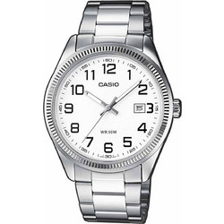 Casio Ανδρικό Ρολόι με Ασημί Μεταλλικό Μπρασελέ MTP-1302PD-7BVEF