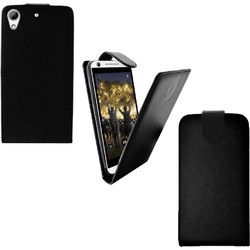 HTC Desire 626 - Δερμάτινη Flip Θήκη Μαύρο (OEM)