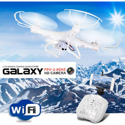 WiFi Τηλεκατευθυνόμενο Ελικόπτερο Quadcopter Drone 6 Axis Gyro 2.4GHz με Camera GALAXY G20