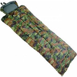 Mil-Tec Pilot Woodland Sleeping Bag Μονό 2 Εποχών Πράσινο