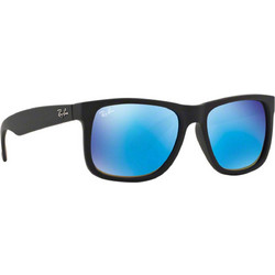 Ray-Ban RB4165 622/55 Ανδρικά Γυαλιά Ηλίου Τετράγωνα Κοκάλινα Μαύρα με Μπλε Καθρέπτη Φακό
