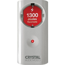 Crystal Audio Μονόπριζο Aσφαλείας CP1-1300-70W White
