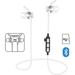 Platinet PM1060 Ακουστικά Bluetooth In Ear Ανθεκτικά στο Νερό Silver