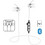 Platinet PM1060 Ακουστικά Bluetooth In Ear Ανθεκτικά στο Νερό Silver