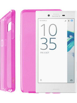 IDOL 1991 AIR SLIM TPU ΘΗΚΗ SONY XPERIA X COMPACT 4.6in ΔΙΑΦΑΝΗ ΡΟΖ IDOL 1991