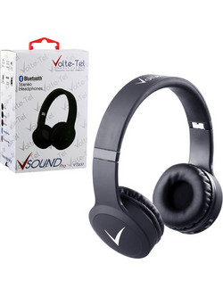Volte-Tel VT900 Ενσύρματα & Ασύρματα Bluetooth Ακουστικά Over Ear Μαύρα