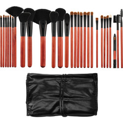 Tools For Beauty Cherry Black Σετ Πινέλα Μακιγιάζ με Θήκη 28τμχ