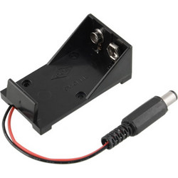 9V Battery Holder/Case with DC Connector