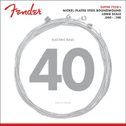 Fender 7250L Σετ 4 Χορδές Ηλεκτρικού Μπάσου Nickel Plated Steel 40-100"
