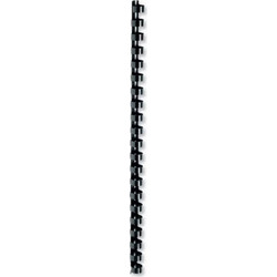 Opus Σπιράλ Βιβλιοδεσίας Πλαστικό 12mm (105Φ) Μαύρο 100 Τεμ