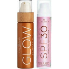 Cocosolis Sunscreen Lotion SPF30 100ml & Glow Shimmer Oil 110ml