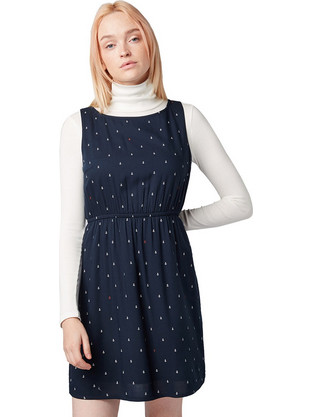 Tom Tailor Mini Καθημερινό Φόρεμα Navy Μπλε 1008138-15561