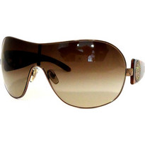 Versace 2061/B 1009/8G Γυναικεία Γυαλιά Ηλίου Μάσκα Κοκάλινα Καφέ με Μαύρο Degradee Φακό