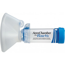 Trudell Medical International Aerochamber Plus Flow-Vu Αεροθάλαμος Ενηλίκων 5+ Ετών Μπλε