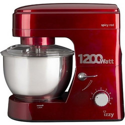 Izzy SM1688H Spicy Red Κουζινομηχανή 1200W με Ανοξείδωτο Κάδο 5.5lt