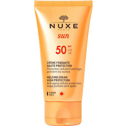 Nuxe Sun Fondante Visage Αντηλιακή Κρέμα Προσώπου Αντιγηραντική Κατά των Πανάδων SPF50 50ml