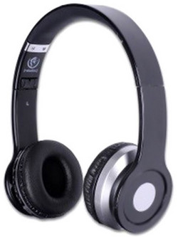 Rebeltec Crystal Ασύρματα Bluetooth Ακουστικά Over Ear Μαύρα