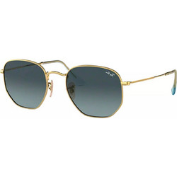 Ray-Ban RB3548N 9123/3M Γυαλιά Ηλίου Πολυγωνικά Μεταλλικά Χρυσά με Μπλε Degradee Φακό