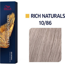 Wella Koleston Perfect Me+ Rich Naturals 10/86 Κατάξανθο Περλέ Βιολέ Μόνιμη Βαφή Μαλλιών 60ml