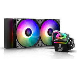 Deepcool Captain 240 Pro ADD V2 Υδρόψυξη CPU 120mm RGB για Socket AM2 / AM2+ / AM3 / AM3+ / FM1 / FM2 / 115x / 1366 / 2011 / 2066 / 2011-3 / AM4 / FM2+ / TR4 / 1200 / sTRX4
