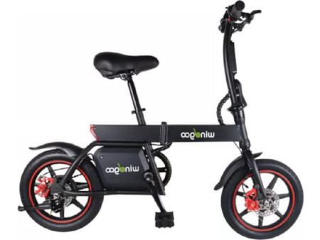 Wind-goo E-Bike B-20 Ηλεκτρικό Ποδήλατο Πόλης 14" 250W με Δισκόφρενα Μαύρο